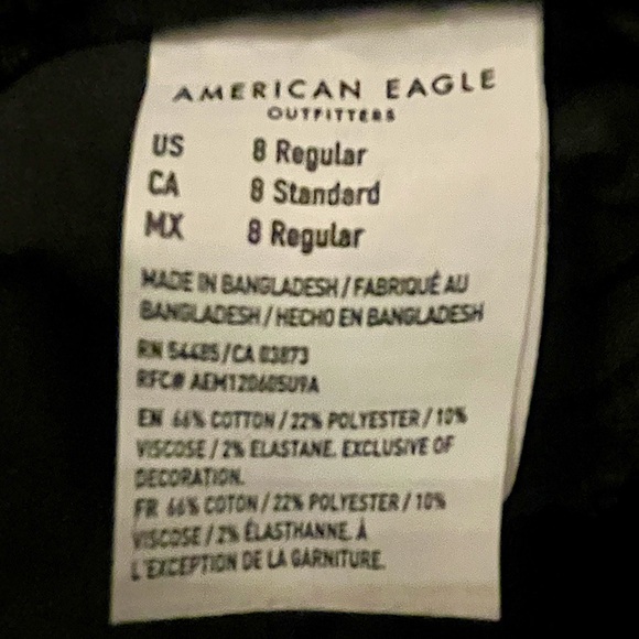 American Eagle Outfitters Distressed Black Denim Skirt - Picture 6 of 16